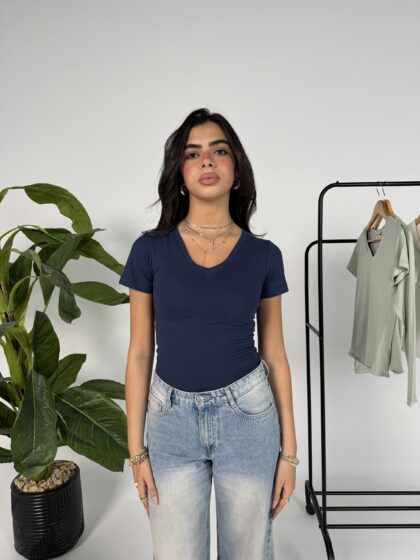 Navy blue summer top