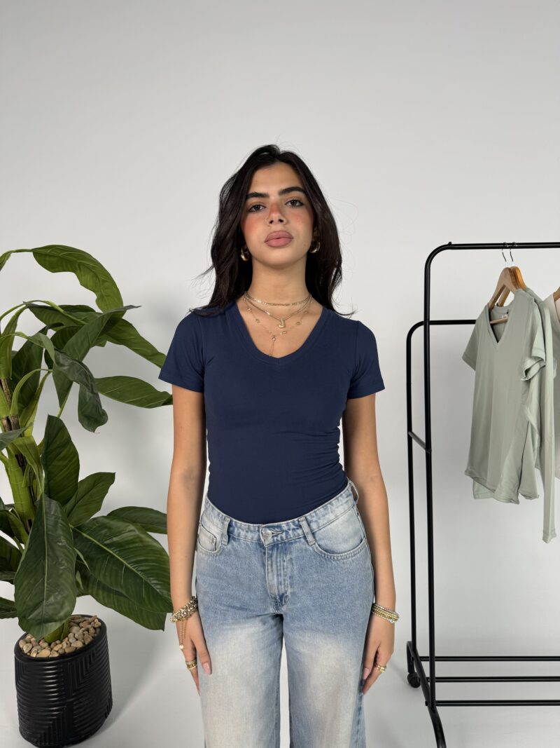 Navy blue summer top