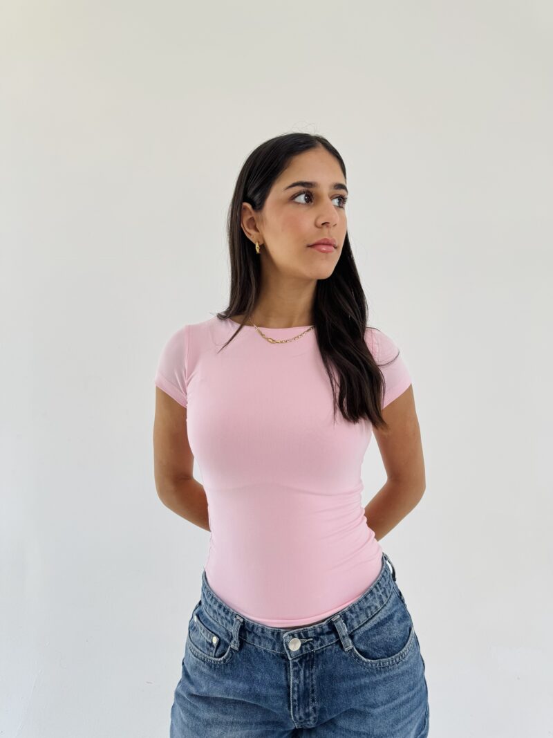 Baby Pink summer basic top.